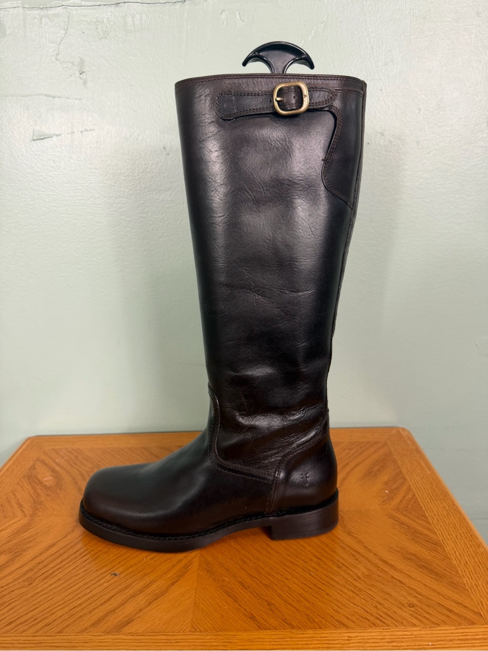 FRYE Campus Low Heel Tall Riding Boot Brown 7.5B